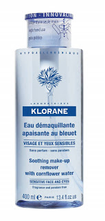 Con el Agua desmaquillante al aciano de Klorane la limpieza del rostro es mas rapida e higienica