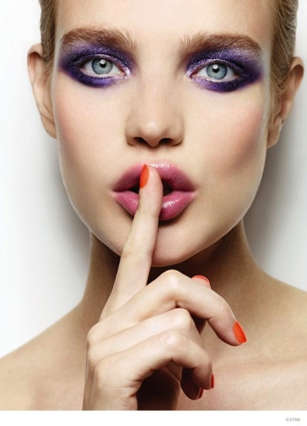 Natalia Vodianova imagen de la nueva colección de maquillaje de Etam