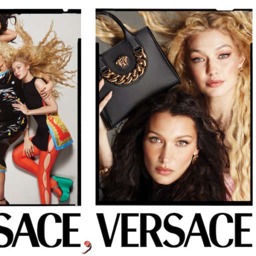 Gigi y Bella Hadid posan juntas para la nueva campaña de Versace